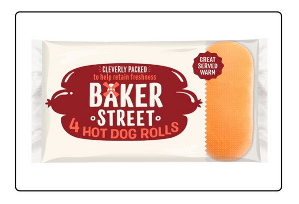 Baker Street 4 Hot Dog Rolls 8 pack