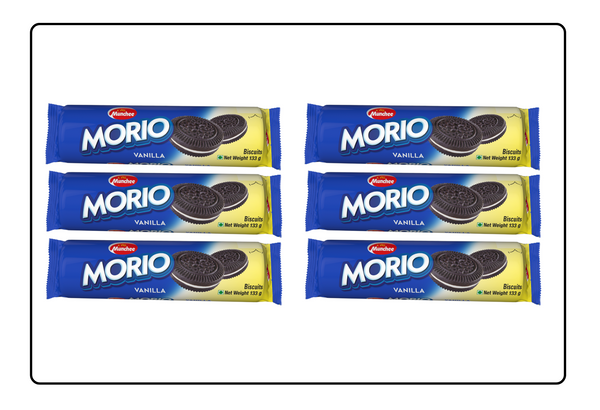 Munchee Morio Biscuits Vanilla 133g Pack of 6 | Try the taste today