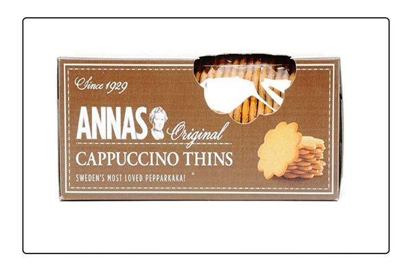 Annas Original Biscuit Cappuccino Thin (Pack of 12) Global Snacks