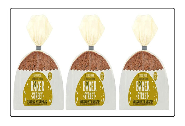 Baker Street Sliced Seeded Rye Bread 500g (Pack of 3) Global Snacks