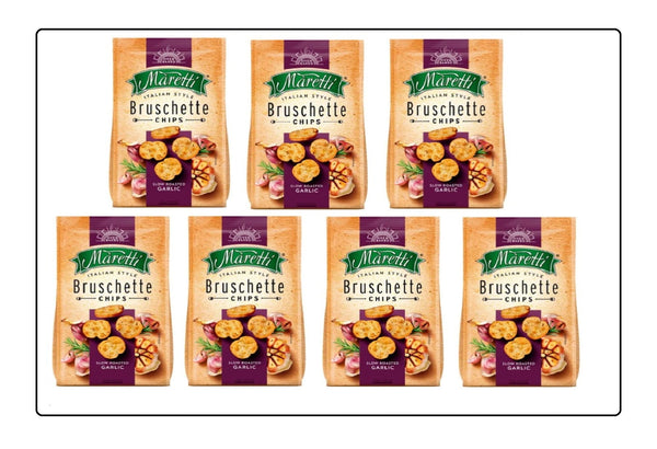 Bruschette Maretti Roasted Garlic 70g Pack of 7 Global Snacks
