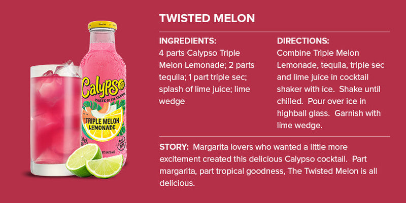 Calypso Mixed Case of Three Lemonade Flavors 473ml (Pack of 12) Global Snacks
