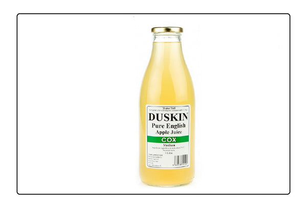 Duskin Cox (Medium) Pure English Apple Juice 1L (Pack of 6) Global Snacks