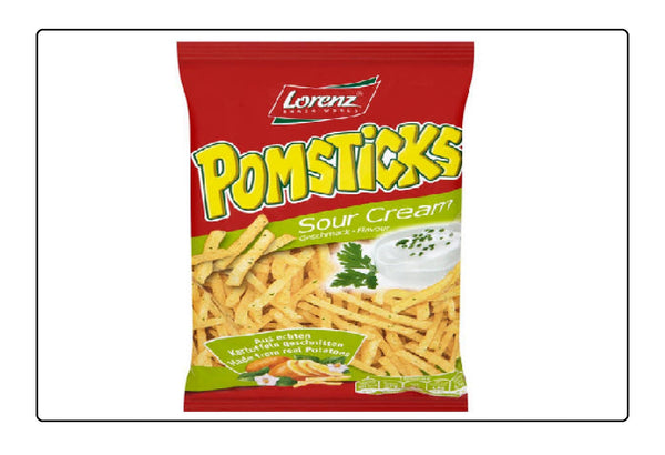 Lorenz Pomsticks Sour Cream 85g (Pack of 12) Global Snacks
