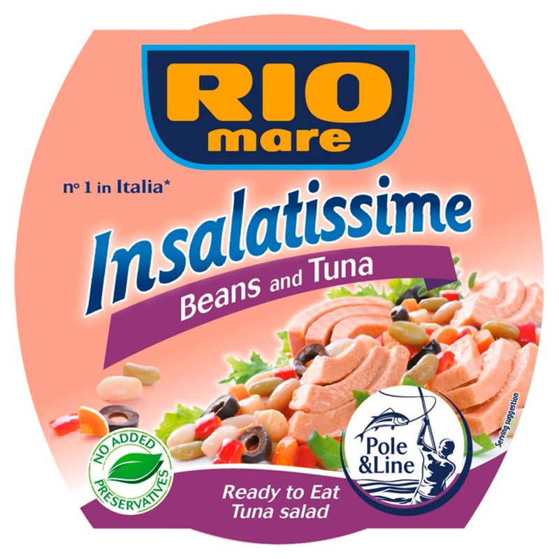 Rio Mare Tuna & Bean Salad | Pack of 6 x 160g Global Snacks