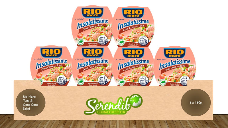 Rio Mare Tuna & Cous Cous Salad | Pack of 6 x 160g Global Snacks