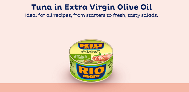 Rio Mare Tuna Fish in Extra Virgin Olive Oil | Pack of 6 x 80g Global Snacks