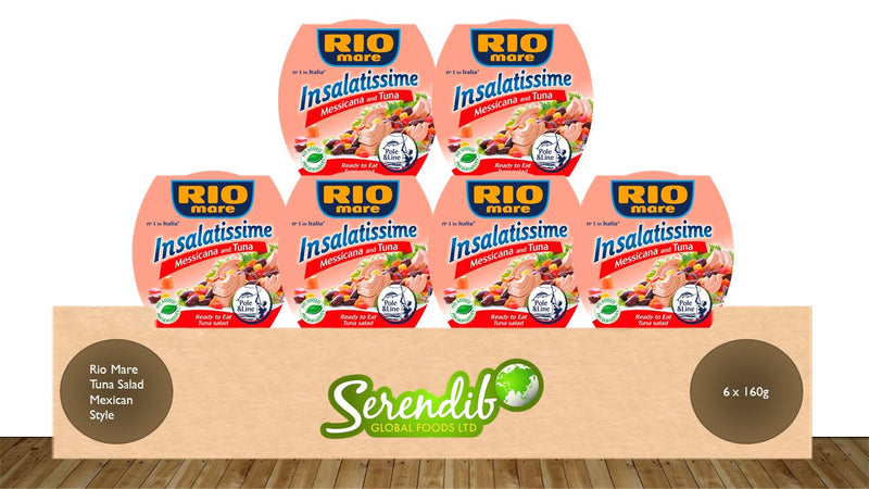 Rio Mare Tuna Salad Mexican Style | Pack of 6 x 160g Global Snacks