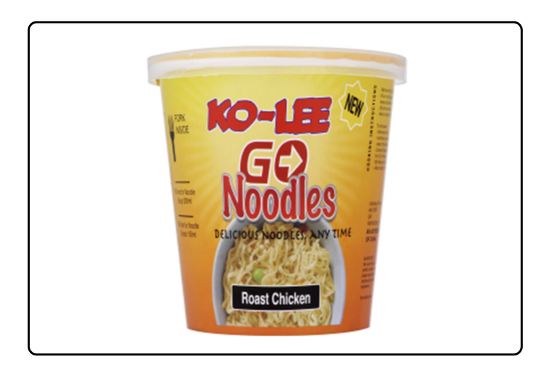 Ko-Lee Roast Chicken Go Noodles - Pack of 6 (65g each)