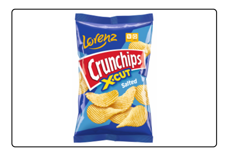 Lorenz Crunch-Chips X-Cut Salted 75g X 12