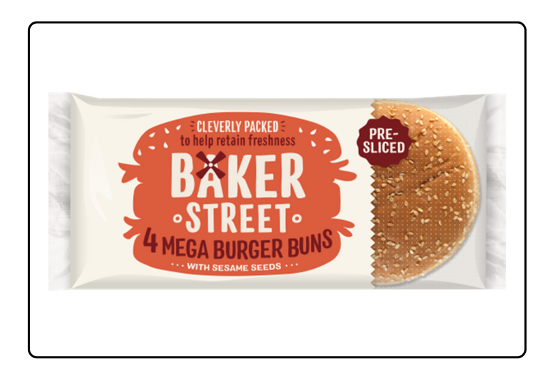 Baker Street 4 Seeded Mega Buns 7 pack