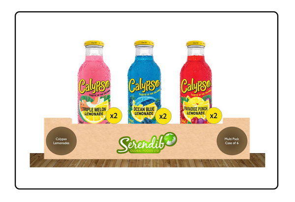Calypso Mixed Case of Three Lemonade Flavors - 473ml (Pack of 6)