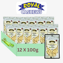 Royal Cashews | Dehydrated Cashew Nuts Premium Quality Cashew Nuts 100g (Pack Of 12)