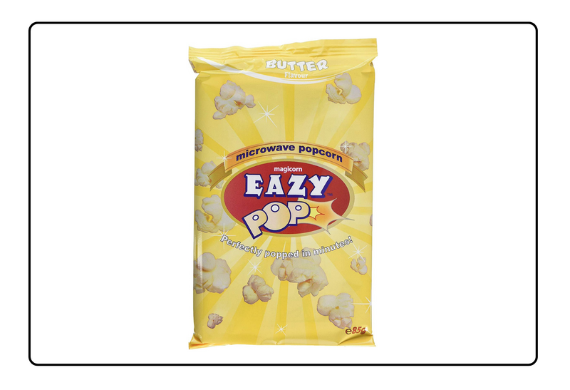 Eazypop Microwave Popcorn Butter Flavour 85g (Pack of 16)