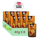 Munchee Kome Bites Rice Crackers Tomato taste Savoury & Crunchy Snack (40g X 8)