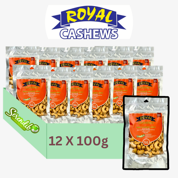 Royal Cashews | BBQ Cashew Nuts Premium Quality Cashew Nuts 100g (Pack Of 12)