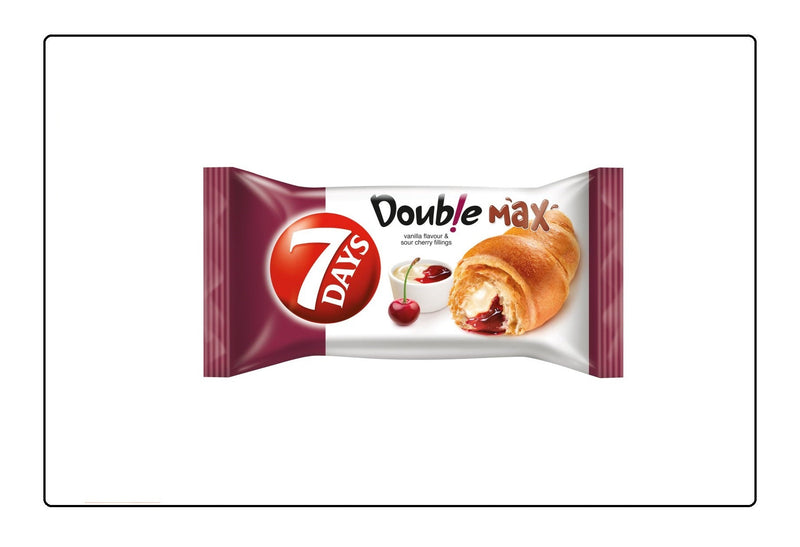 7 Days Croissant Vanilla cherry Flavour 80g (Pack of 10) Global Snacks