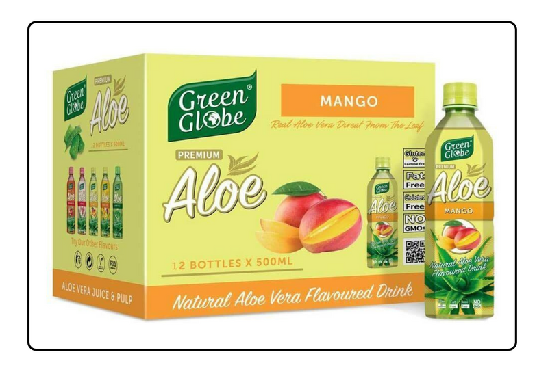 Green Globe Aloe Vera with Mango Flavour 500ml X 20