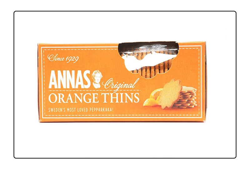 Annas Original Biscuit Orange Thin (Pack of 12) Global Snacks