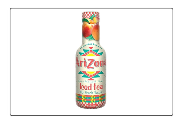 Arizona Ice Tea with Peach 500ml ( Pack of 6) Global Snacks