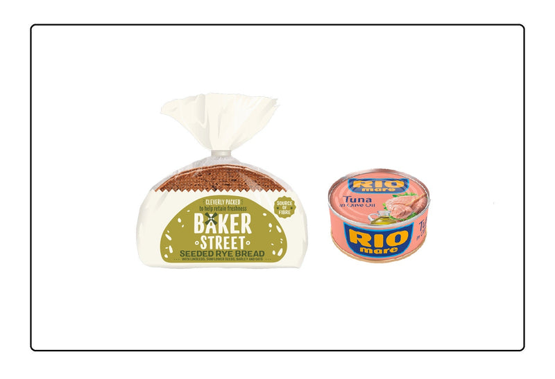 Baker Street 1 Rye Seeded Bread & Rio Mare Tuna Fish in Olive Oil 160g Global Snacks