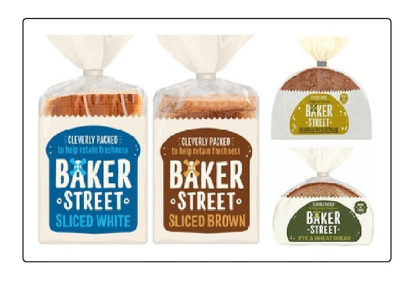 Baker Street Assorted Bread (Pack of 4, 500g each) Global Snacks