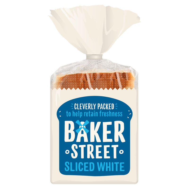 Baker Street White Bread | Pack of 4 | 550g each | Long Life Freshness Global Snacks