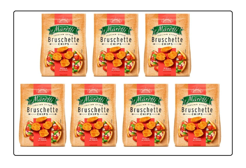 Bruschette Maretti Pizza Al Forno 70g Pack of 7 Global Snacks