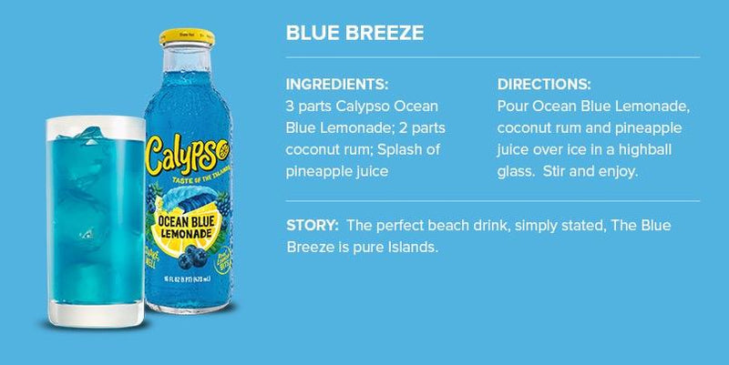 Calypso Mixed Case of Three Lemonade Flavors 473ml (Pack of 12) Global Snacks