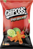 Chipoys Tortilla Chips | Fire Red Hot Flavor | Pack of 3 Global Snacks