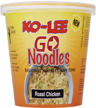 Ko-Lee Roast Chicken Go Noodles - Pack of 6 (65g each) Global Snacks