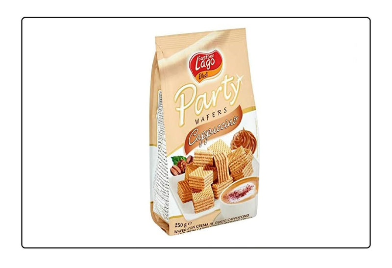 Lago by Elledi Party Bags Cappuccino Wafers 250g (Pack of 3) Global Snacks