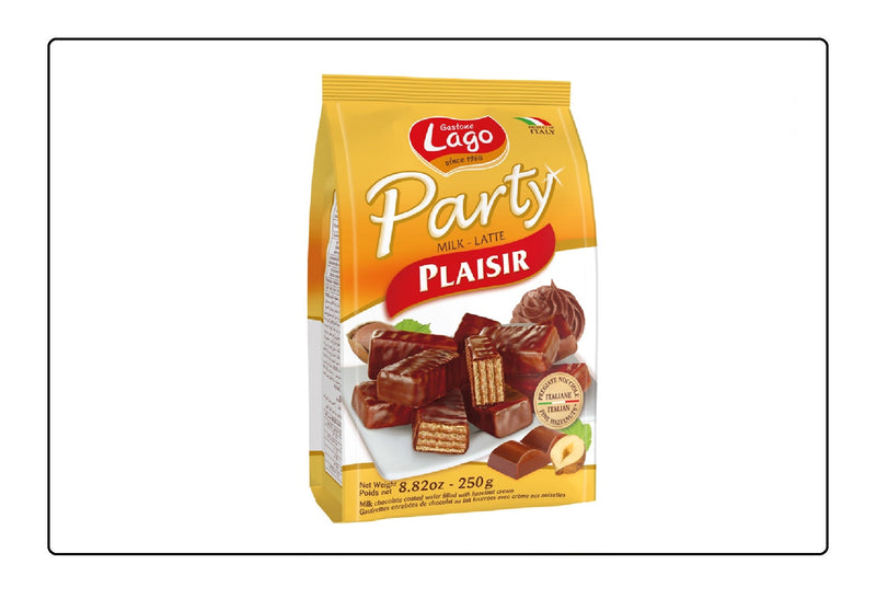 Lago by Elledi Party Bags Plaisir Wafers 250g (Pack of 3) Global Snacks