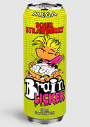 Mega Brain Licker Sour Strawberry Soft Drink 12x500ML