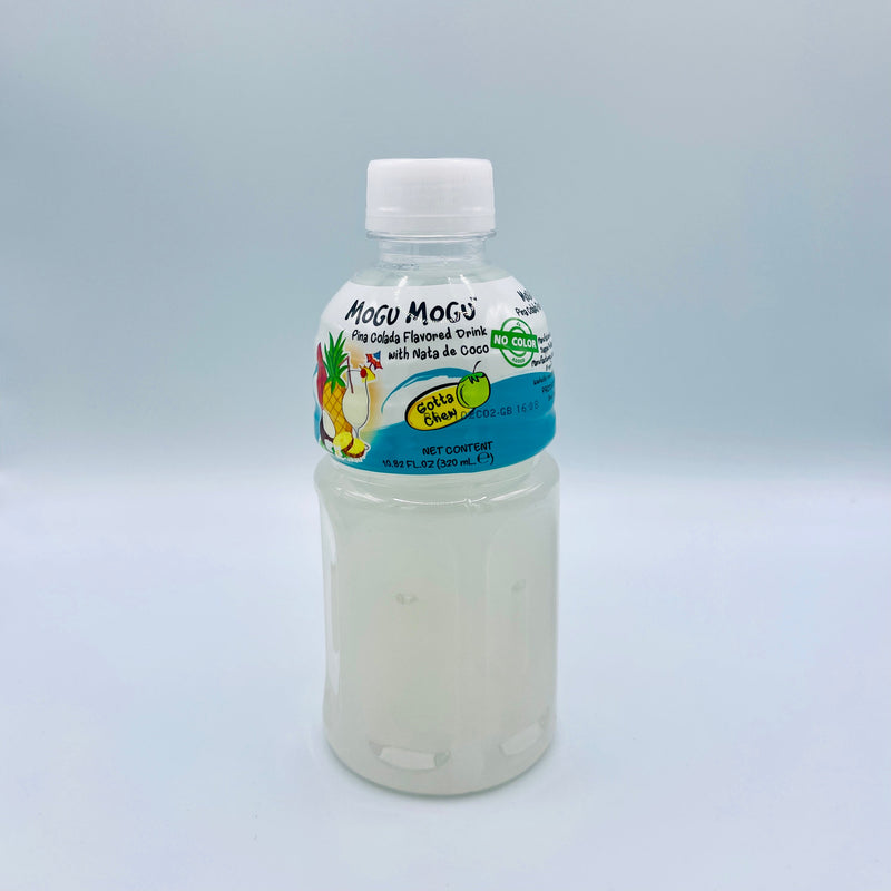 Mogu Mogu Pina Colada Drink with NATA de Coco (Gotta Chew) 320ml (6 Bottles) Global Snacks