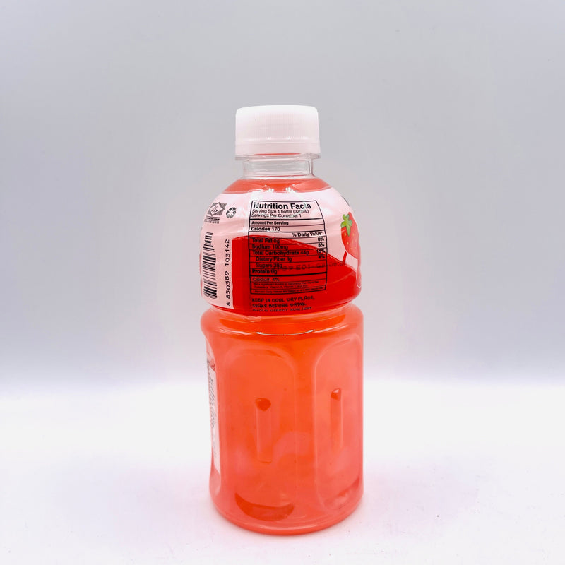 Mogu Mogu Strawberry Drink with NATA de Coco (Gotta Chew) 320ml (6 Bottles) Global Snacks
