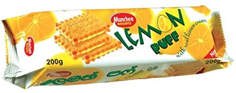 Munchee Lemon Puff | 200g (Pack of 8) Global Snacks