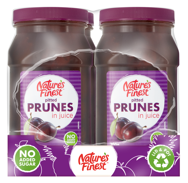 Nature's Finest Pitted Prunes in Juice Original 700g X 2