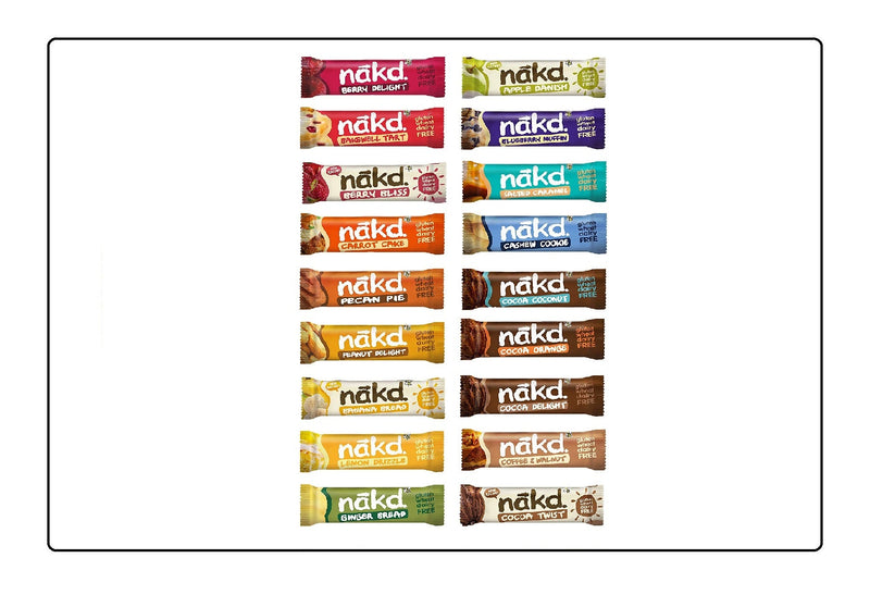 Nakd Popular Mixed Pack - 18 Flavours Global Snacks