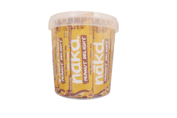 Nakd Scrumptious Peanut Delight Bars Tub of 20 Global Snacks