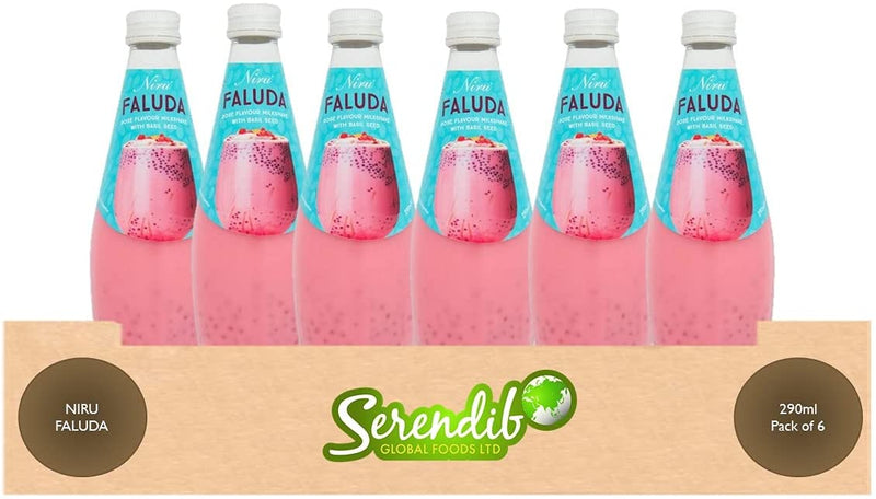 Niru Faluda Drink 290ml | Pack of 6 | Rose Flavoured Global Snacks