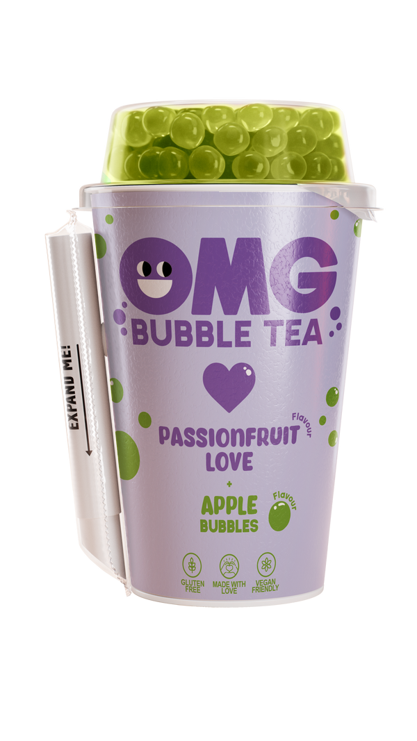 OMG BUBLE TEA 10 x 270ML - Normal Is Boring, Passion Fruit Bubble Tea Kit