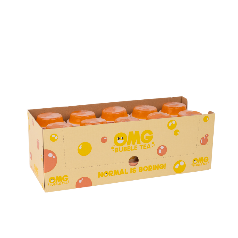 OMG Bubble Tea Lemon With Mango Bubbles 270ML Pack Of 10