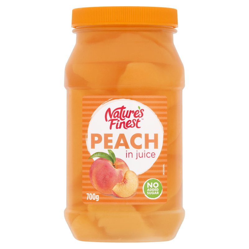 Nature's Finest Peach Fruit Slices in Juice 700g