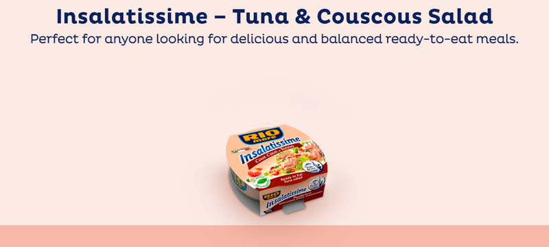 Rio Mare Tuna & Cous Cous Salad | Pack of 6 x 160g Global Snacks