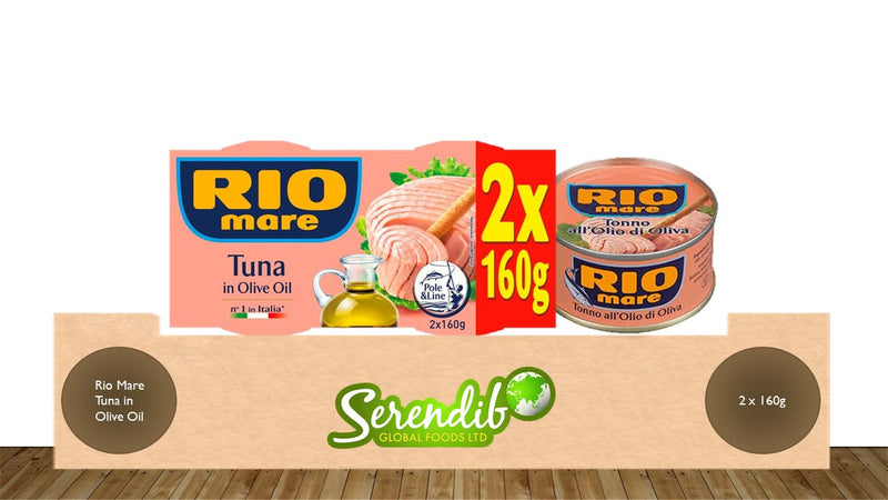 Rio Mare Tuna Fish in Olive Oil | Pack of 2 x 160g Global Snacks