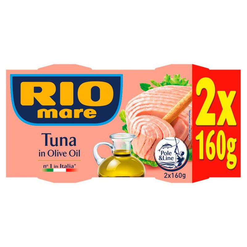 Rio Mare Tuna Fish in Olive Oil | Pack of 6 x 160g Global Snacks