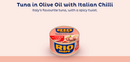 Rio Mare Tuna Fish in Olive Oil with Italian Chilli | Pack of 3 x 80g Global Snacks