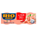 Rio Mare Tuna Fish in Olive Oil with Italian Chilli | Pack of 6 x 80g Global Snacks