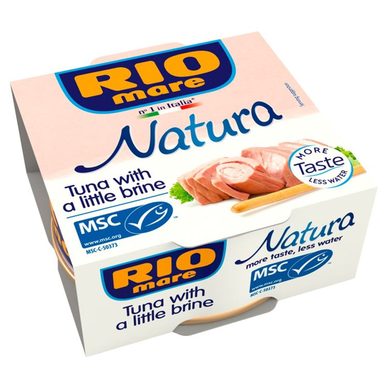 Rio Mare Tuna Natura - More Taste Less Water | Pack of 3 x 112g Global Snacks